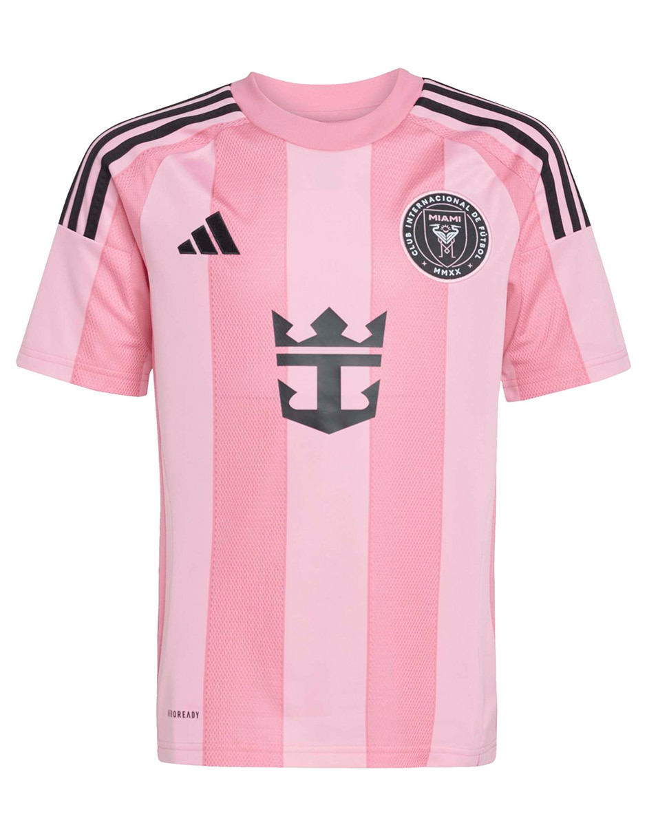 Jersey de Inter de Miami de entrenamiento manga corta Adidas fan unisex