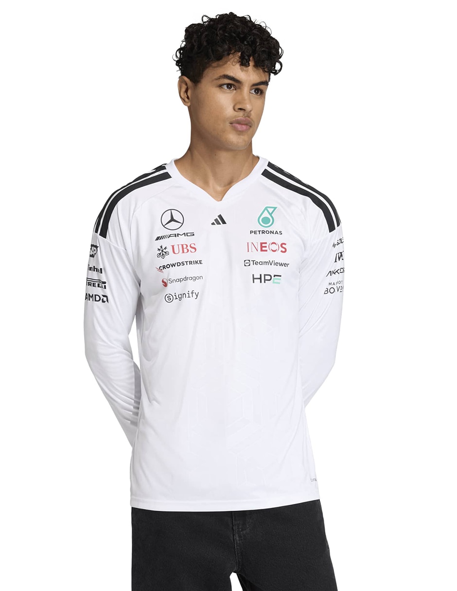 Jersey de entrenamiento de manga larga fan para hombre
