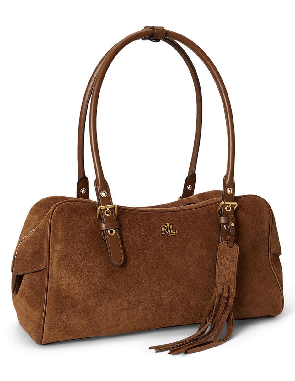 Bolsa satchel de gamuza para mujer 2