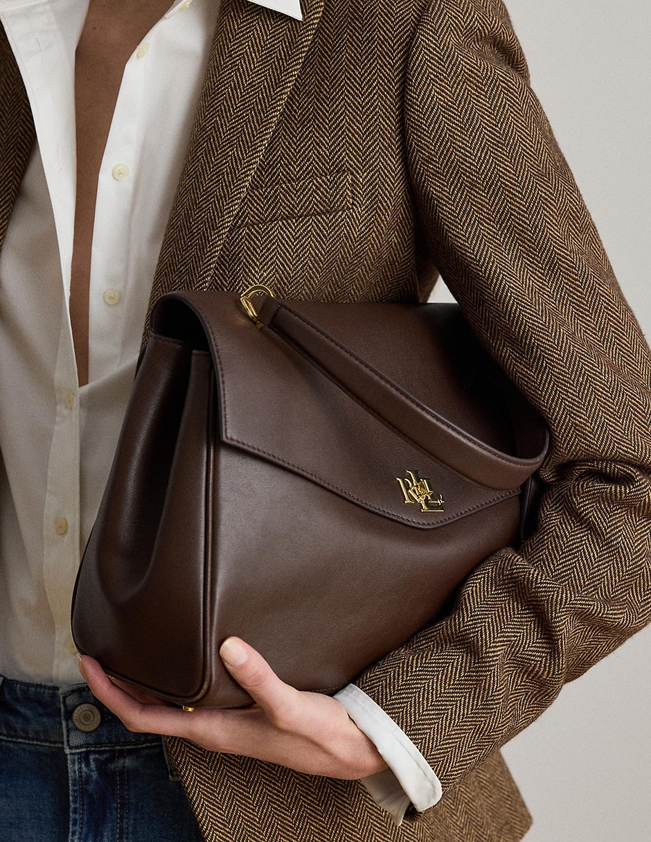 Bolsa satchel de piel para mujer 6