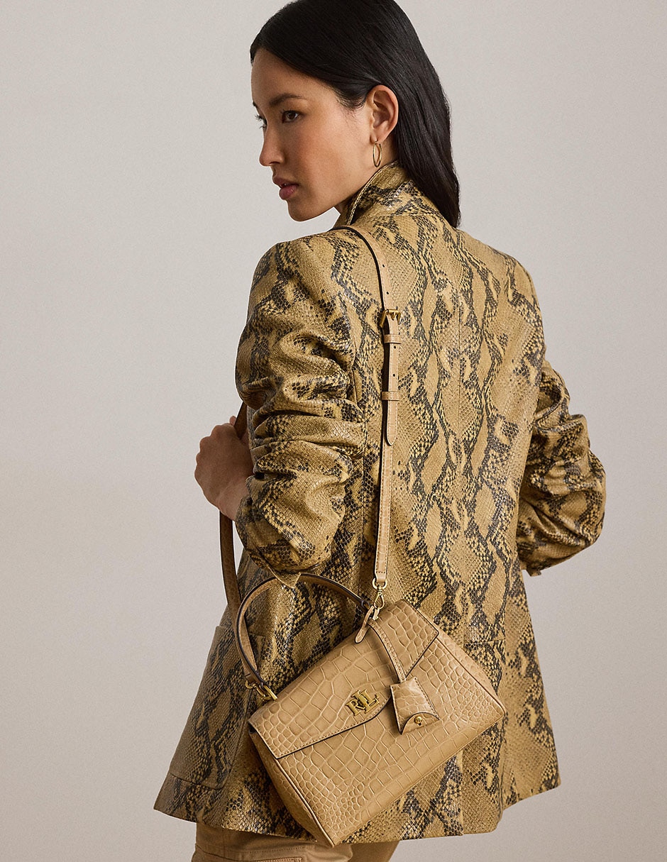 Bolsa satchel Lauren Ralph Lauren para mujer