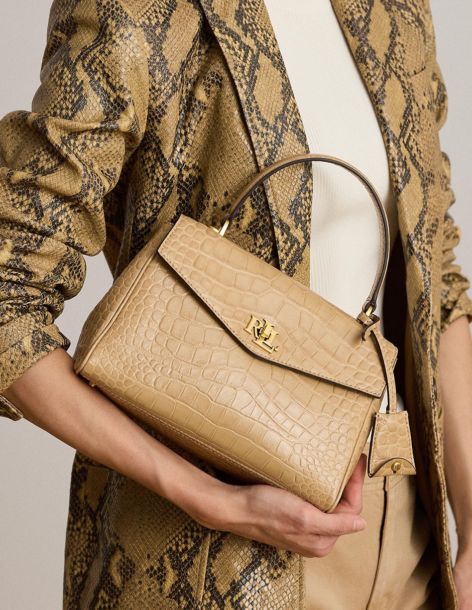 Bolsa satchel Lauren Ralph Lauren para mujer