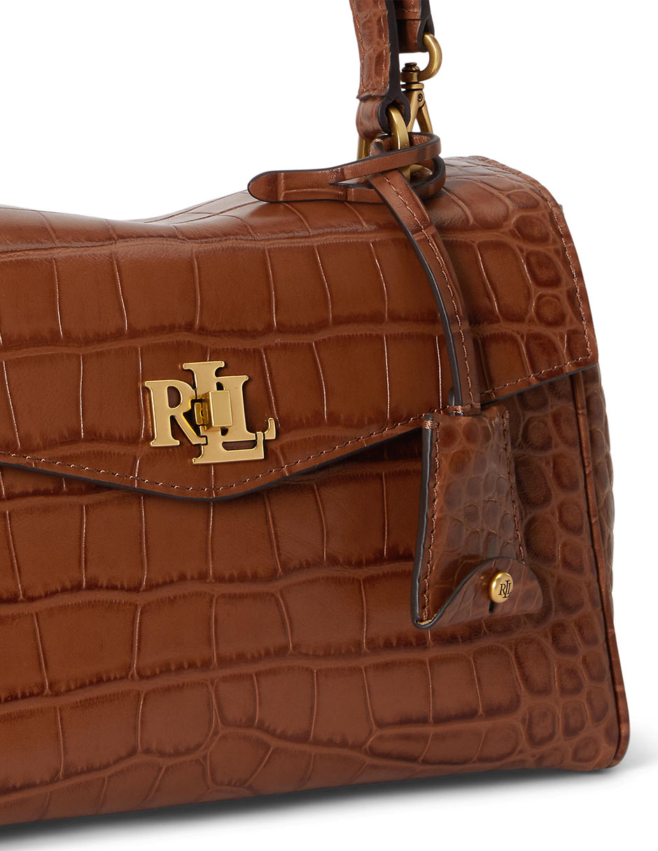 Bolsa satchel de piel para mujer 5