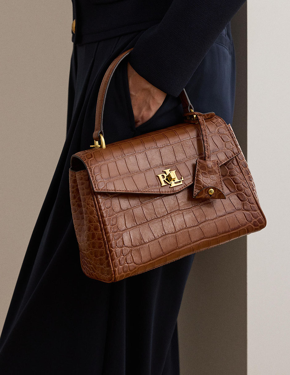 Bolsa satchel de piel para mujer 7