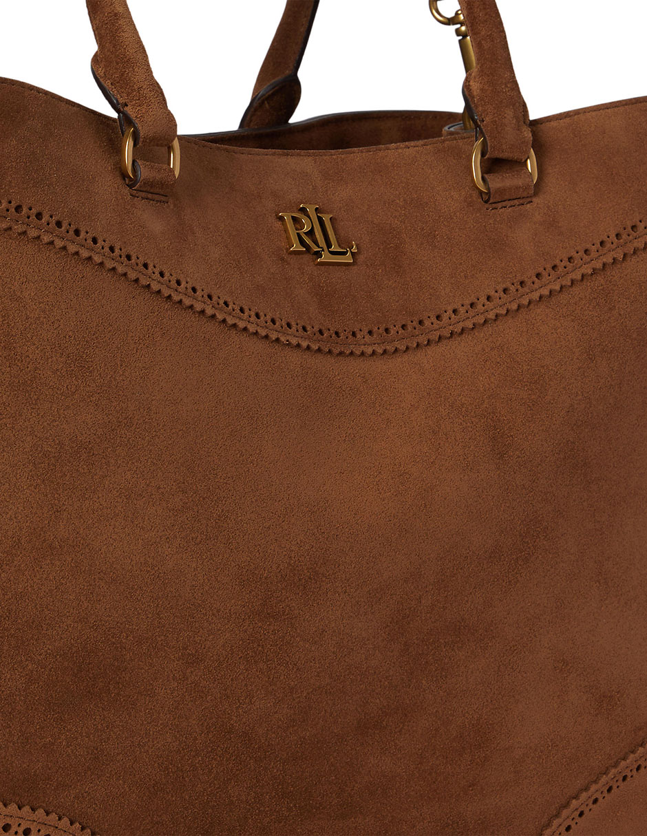 Bolsa satchel de gamuza para mujer 5