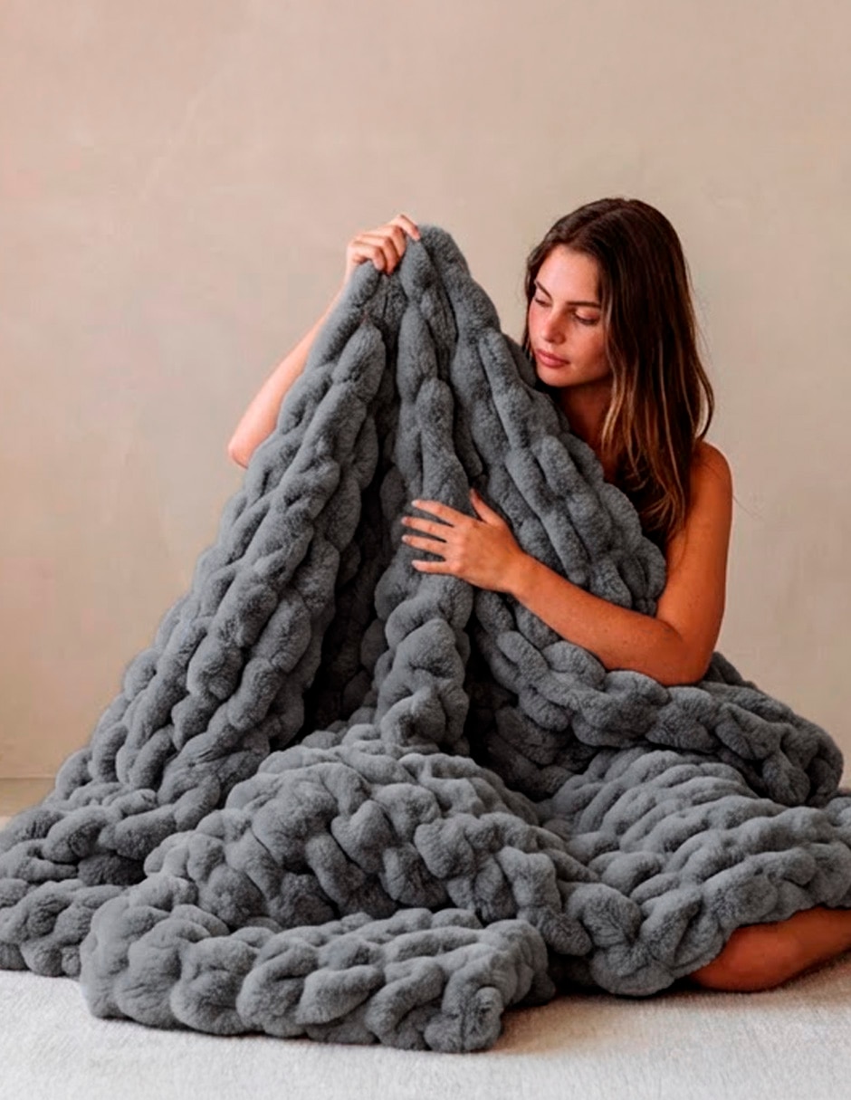Cobija clásica de tejido suave SMART BAMBOO Bubble Hug unisex