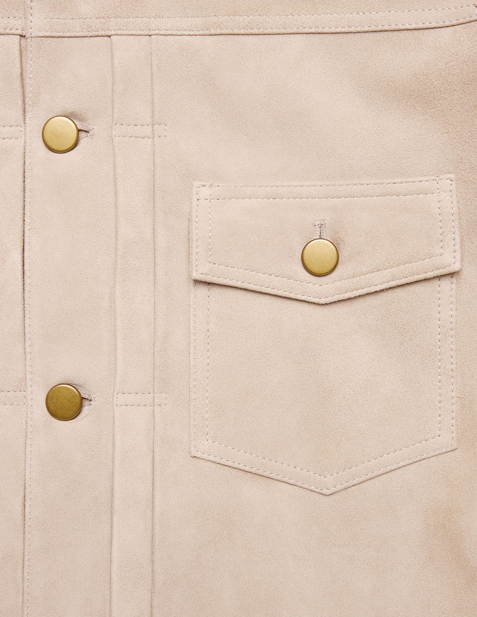 Chamarra casual con bolsillos para hombre