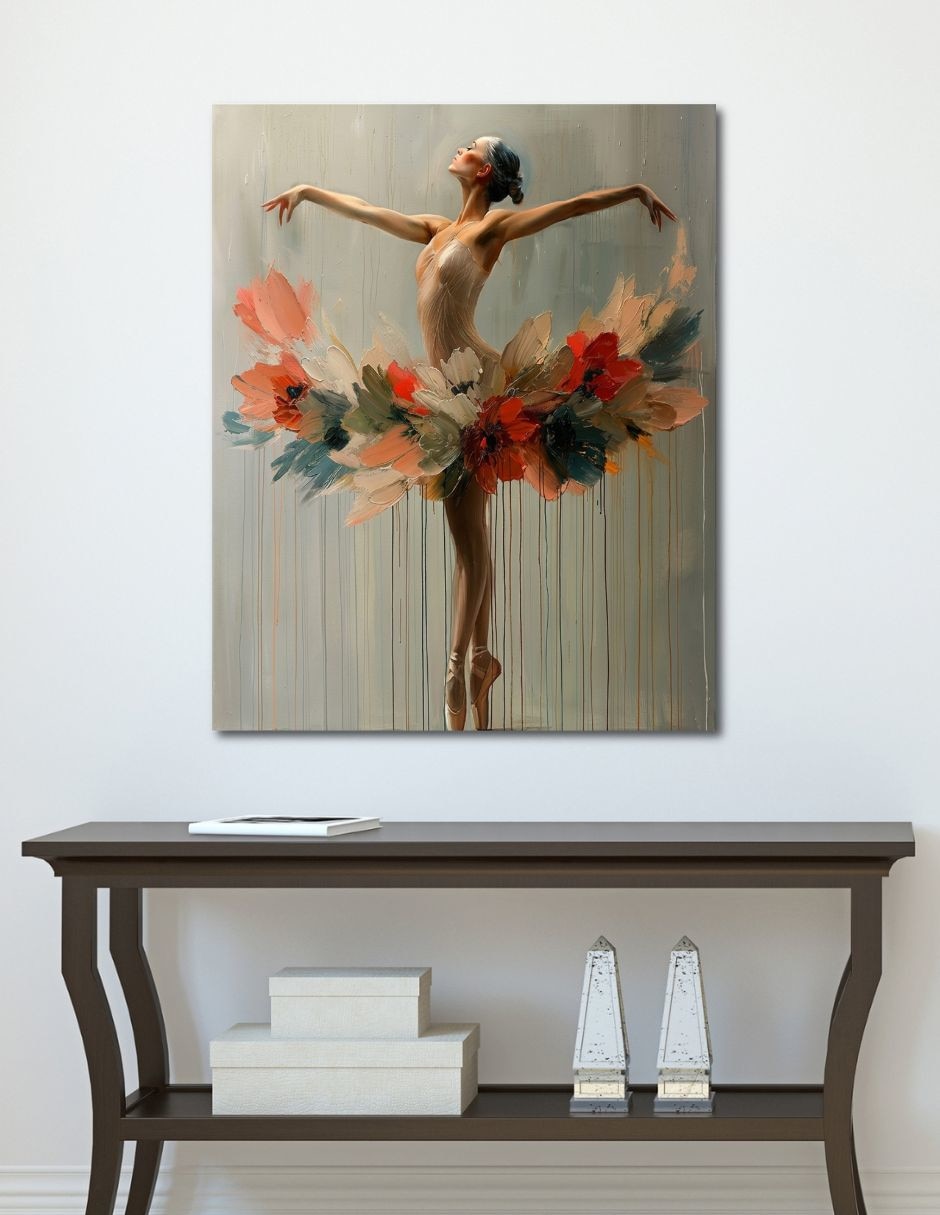 Cuadro decorativo Generica Ballet Floral
