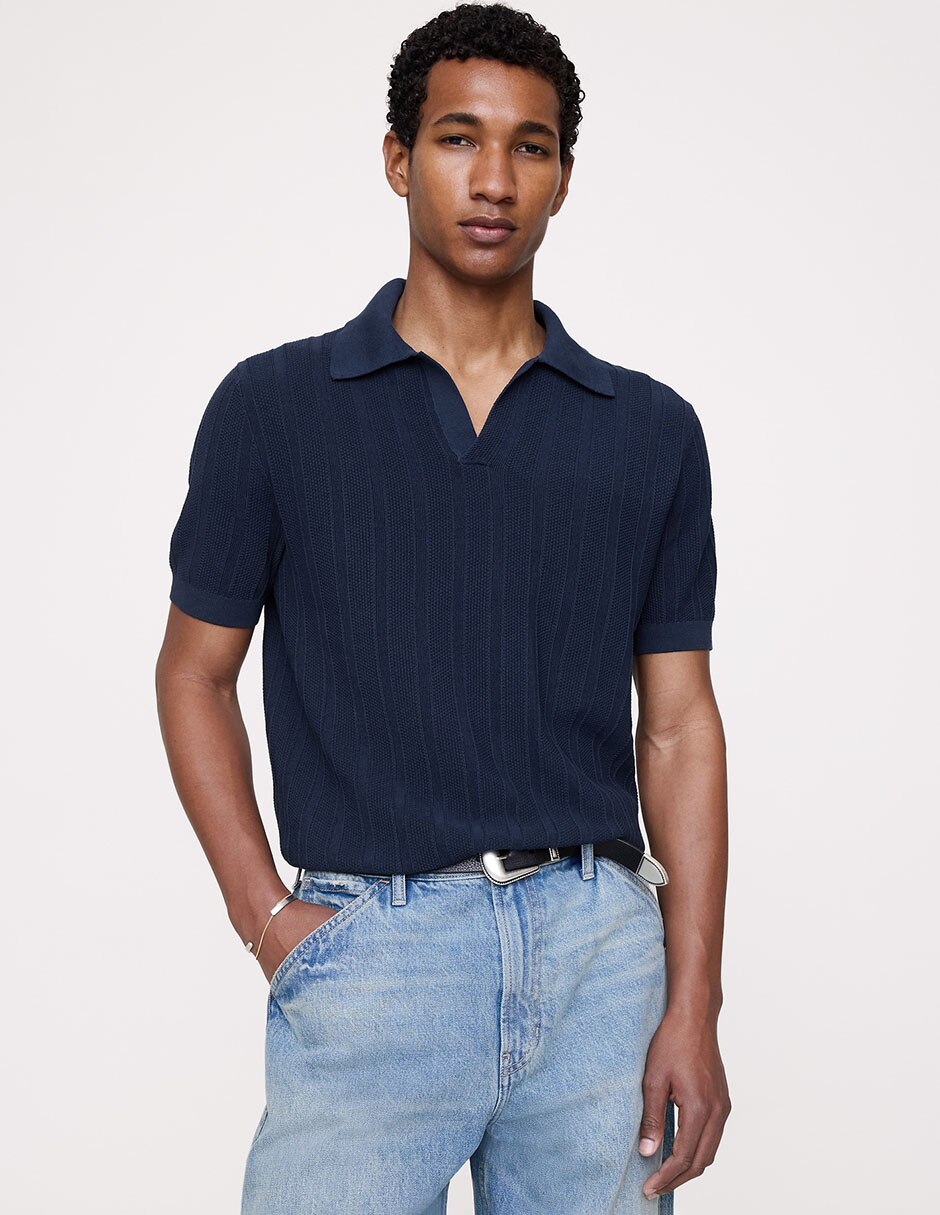 Playera tipo polo para hombre