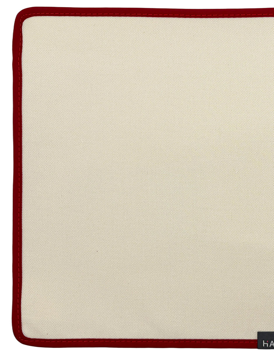 Mantel individual rectangular de algodón 5
