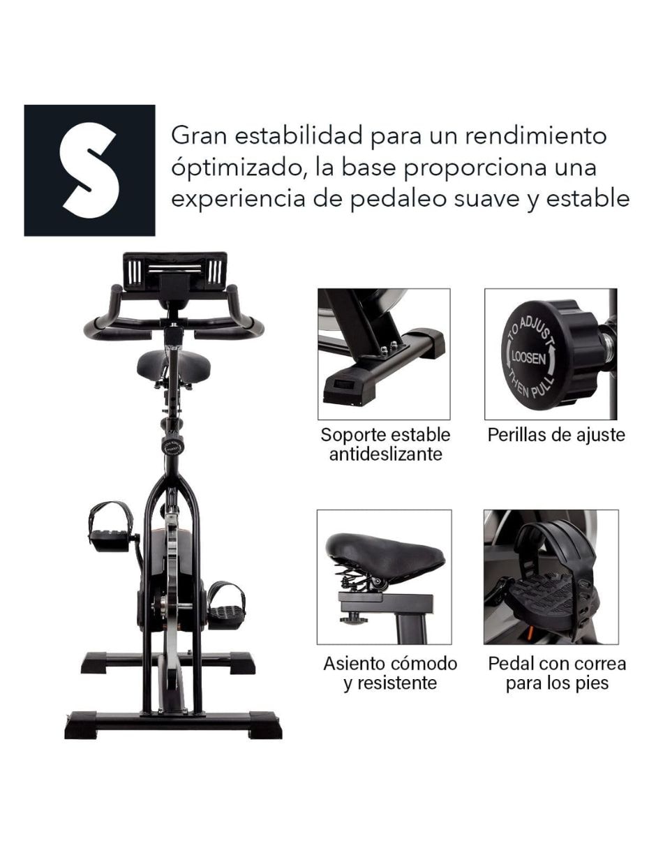 bicicleta spinning acero 7