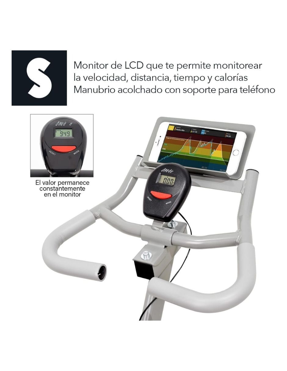 bicicleta spinning acero 14