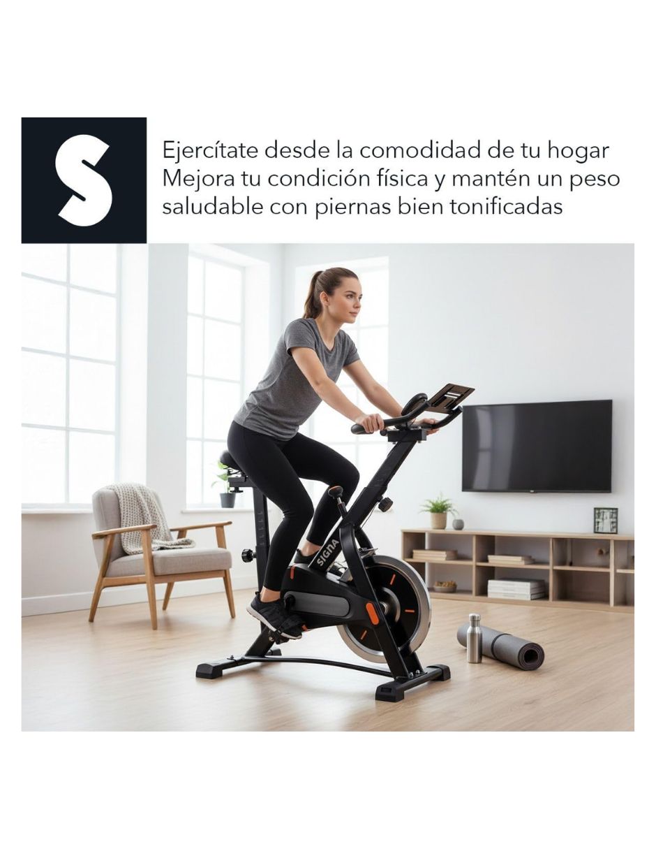Signa bicicleta spinning acero