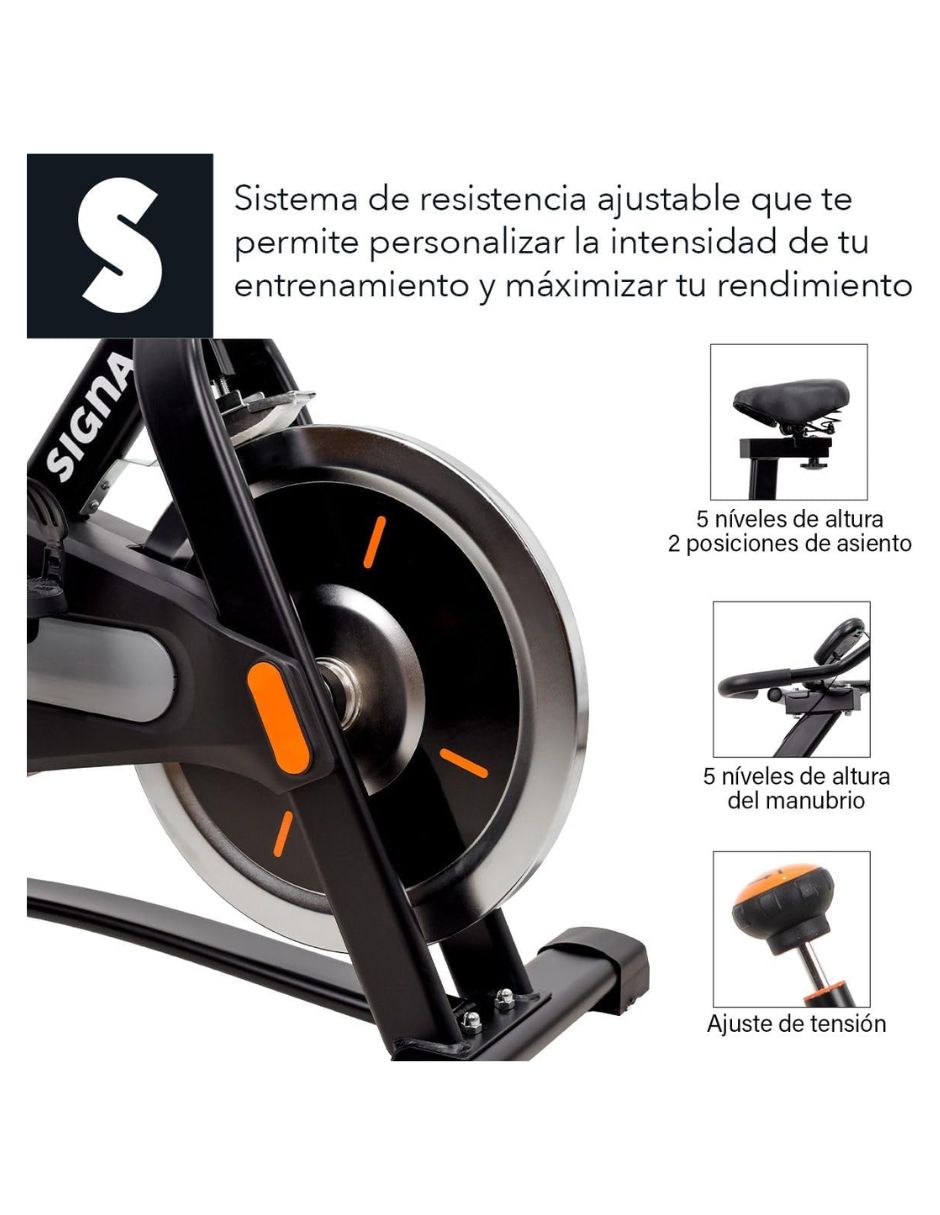 Signa bicicleta spinning acero