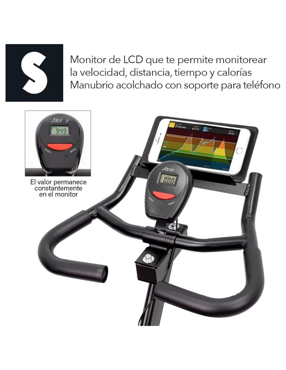 Signa bicicleta spinning acero