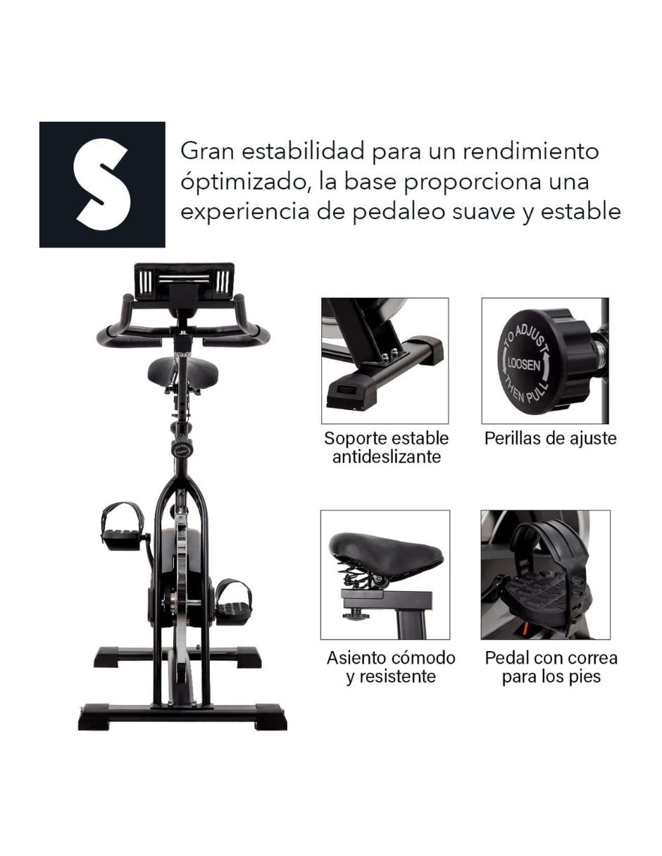 bicicleta spinning acero 3