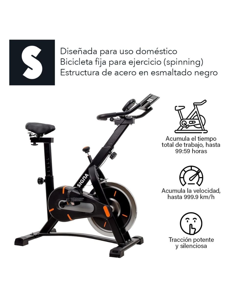 bicicleta spinning acero 6