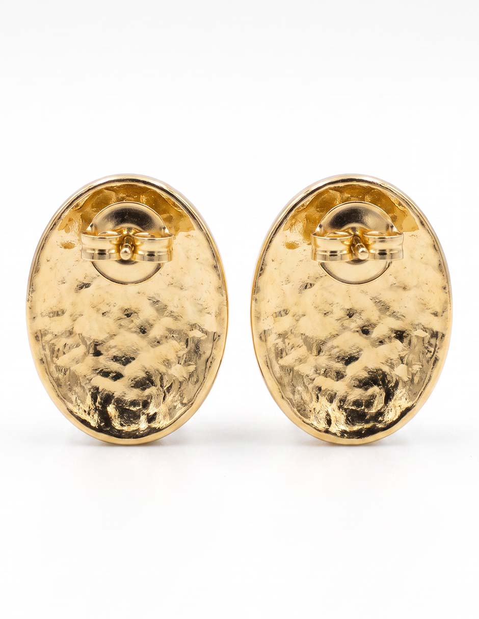 Aretes cortos ovalados 2