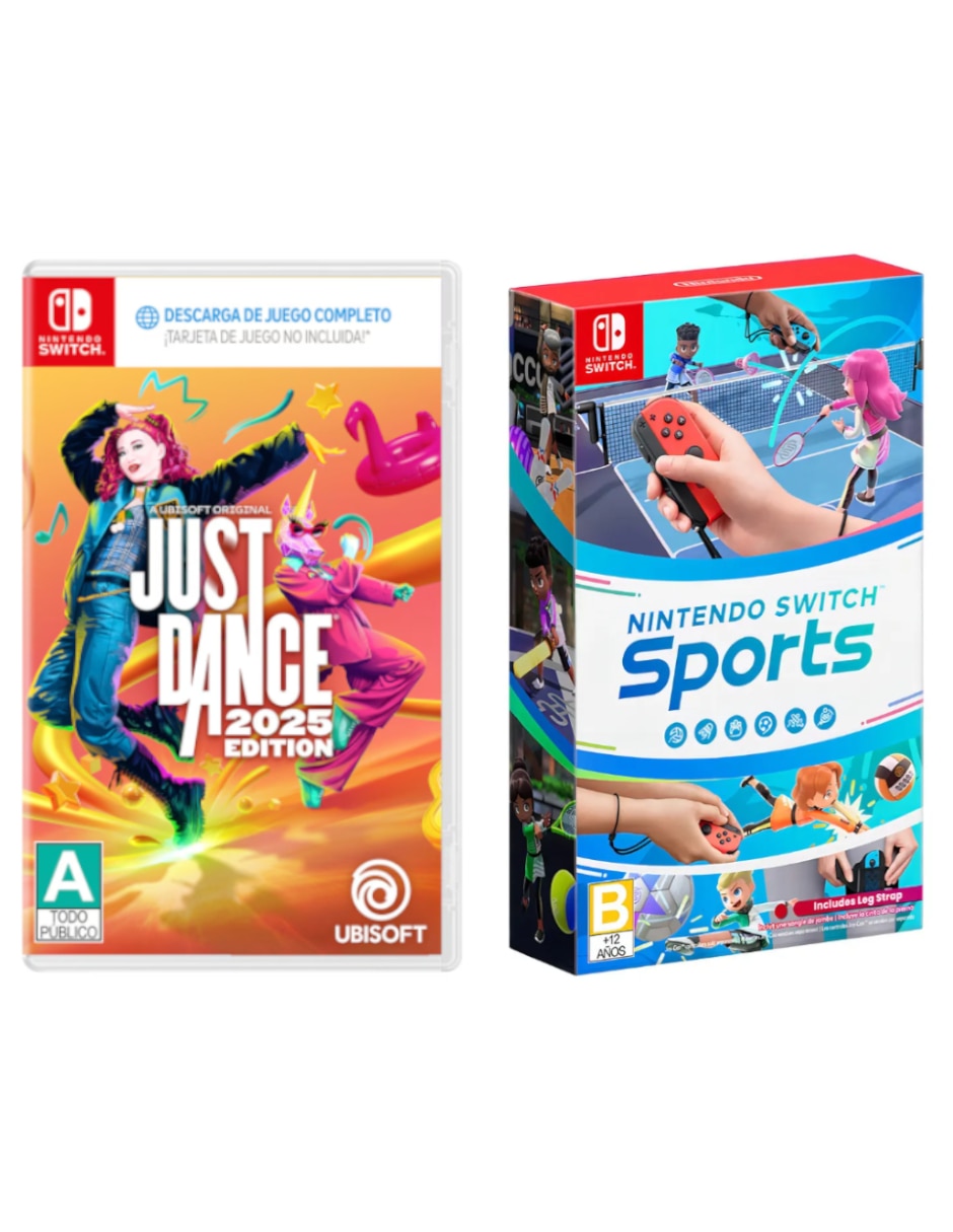 Just dance 2025 + nintendo switch sports bundle para nintendo switch