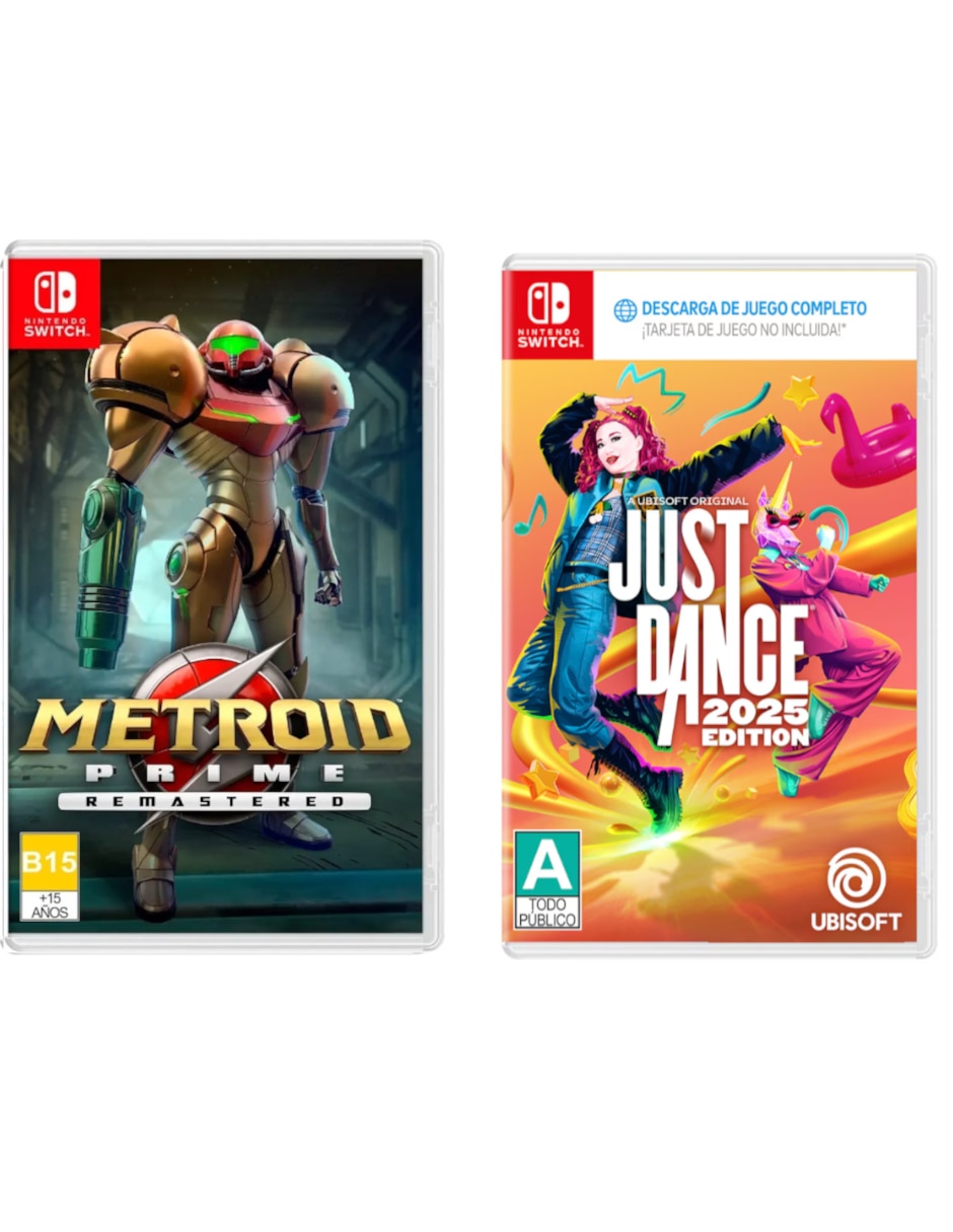 Just dance 2025 + metroid prime remastered bundle para nintendo switch