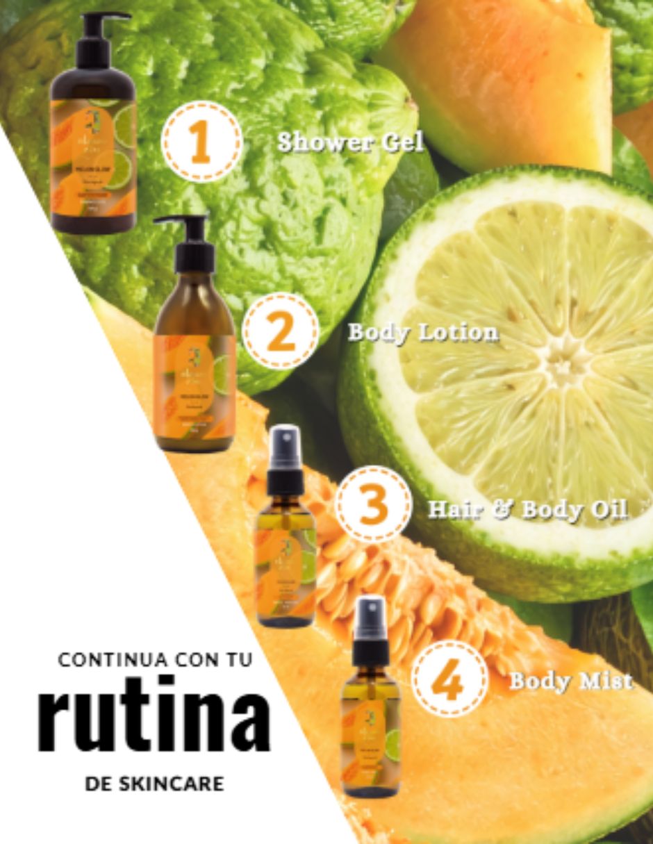 KIt tratamiento para cuerpo Melon Glow Crema Corporal y Body Mist Melón Bergamota OLEUM VITAE