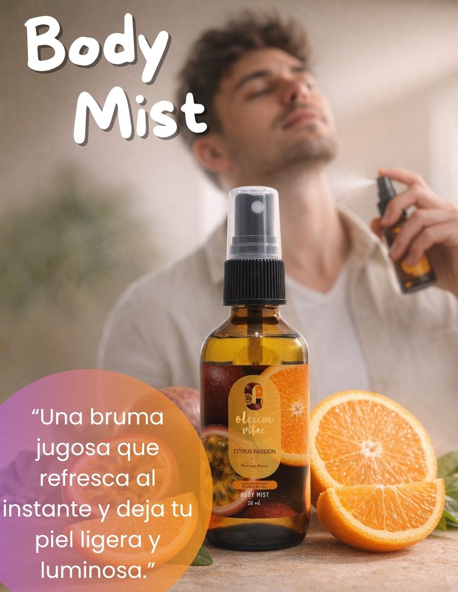 Kit tratamiento para cuerpo Citrus Passion Crema Corporal y Body Mist Maracuyá Naranja Oleum Vitae