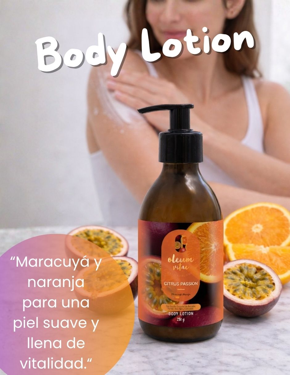 Kit tratamiento para cuerpo Citrus Passion Crema Corporal y Body Mist Maracuyá Naranja Oleum Vitae