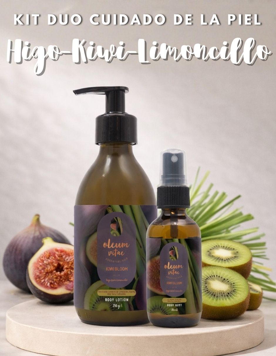 Kit tratamiento para cuerpo Kiwi Bloom Crema Corporal y Body Mist Higo Kiwi Limoncillo Oleum Vitae