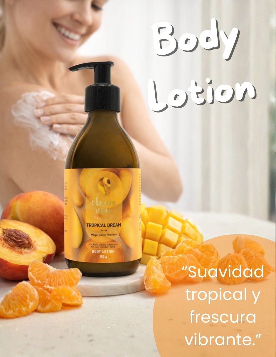 Kit tratamiento para cuerpo y cabello Tropical Dream y Hair & Body Oil Mango Durazno Mandarina Oleum Vitae