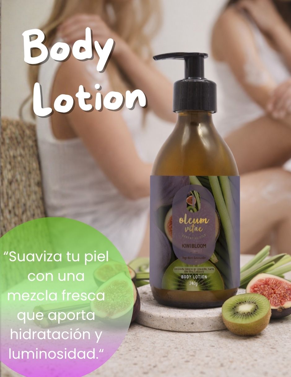 Kit tratamiento para cuerpo Kiwi Bloom Crema y Jabón Corporal Higo Kiwi Limoncillo Oleum Vitae
