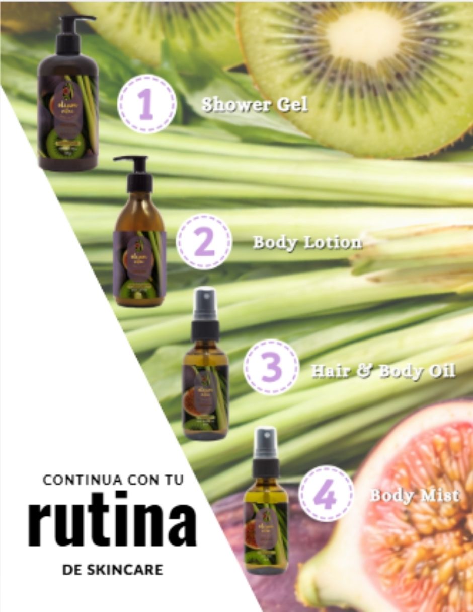 Kit tratamiento para cuerpo Kiwi Bloom Crema y Jabón Corporal Higo Kiwi Limoncillo Oleum Vitae