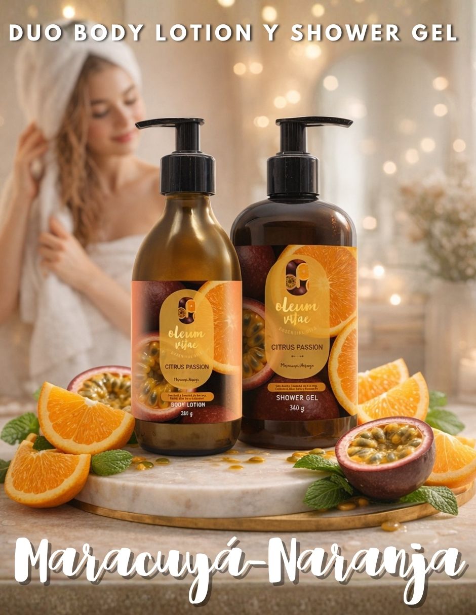 Kit tratamiento para cuerpo Citrus Passion Crema y Jabón Corporal Maracuyá Naranja Oleum Vitae