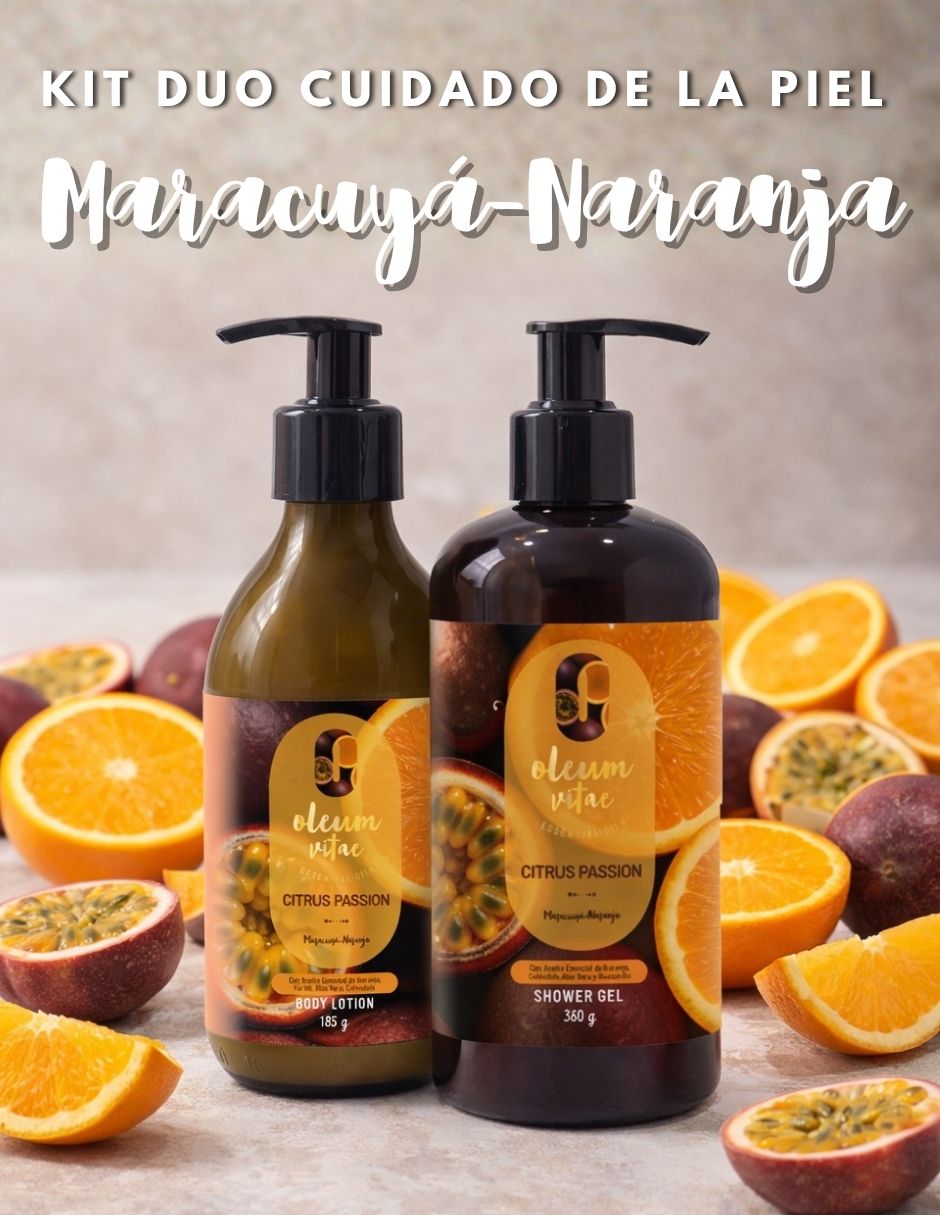 Kit tratamiento para cuerpo Citrus Passion Crema y Jabón Corporal Maracuyá Naranja Oleum Vitae
