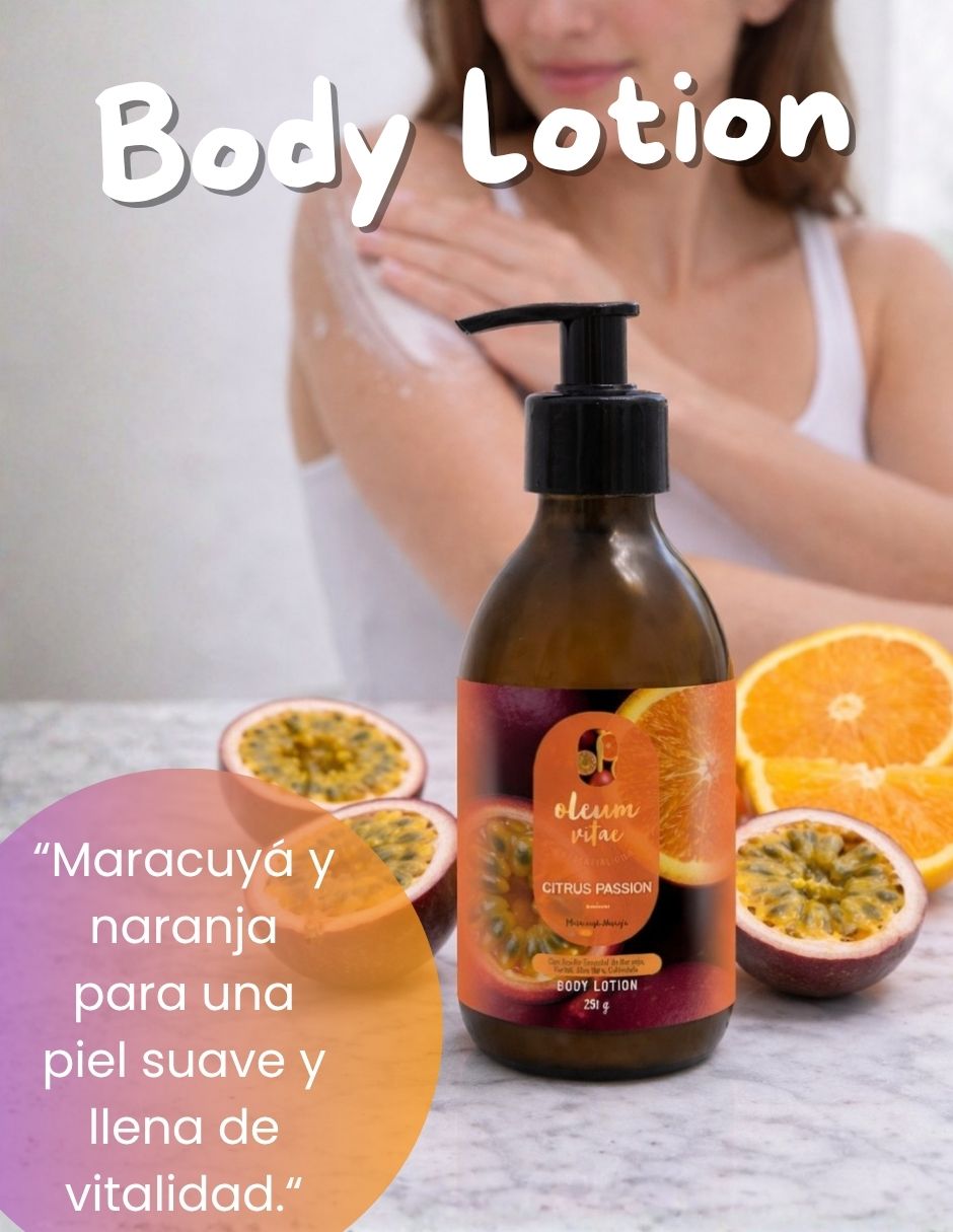 Kit tratamiento para cuerpo Citrus Passion Crema y Jabón Corporal Maracuyá Naranja Oleum Vitae