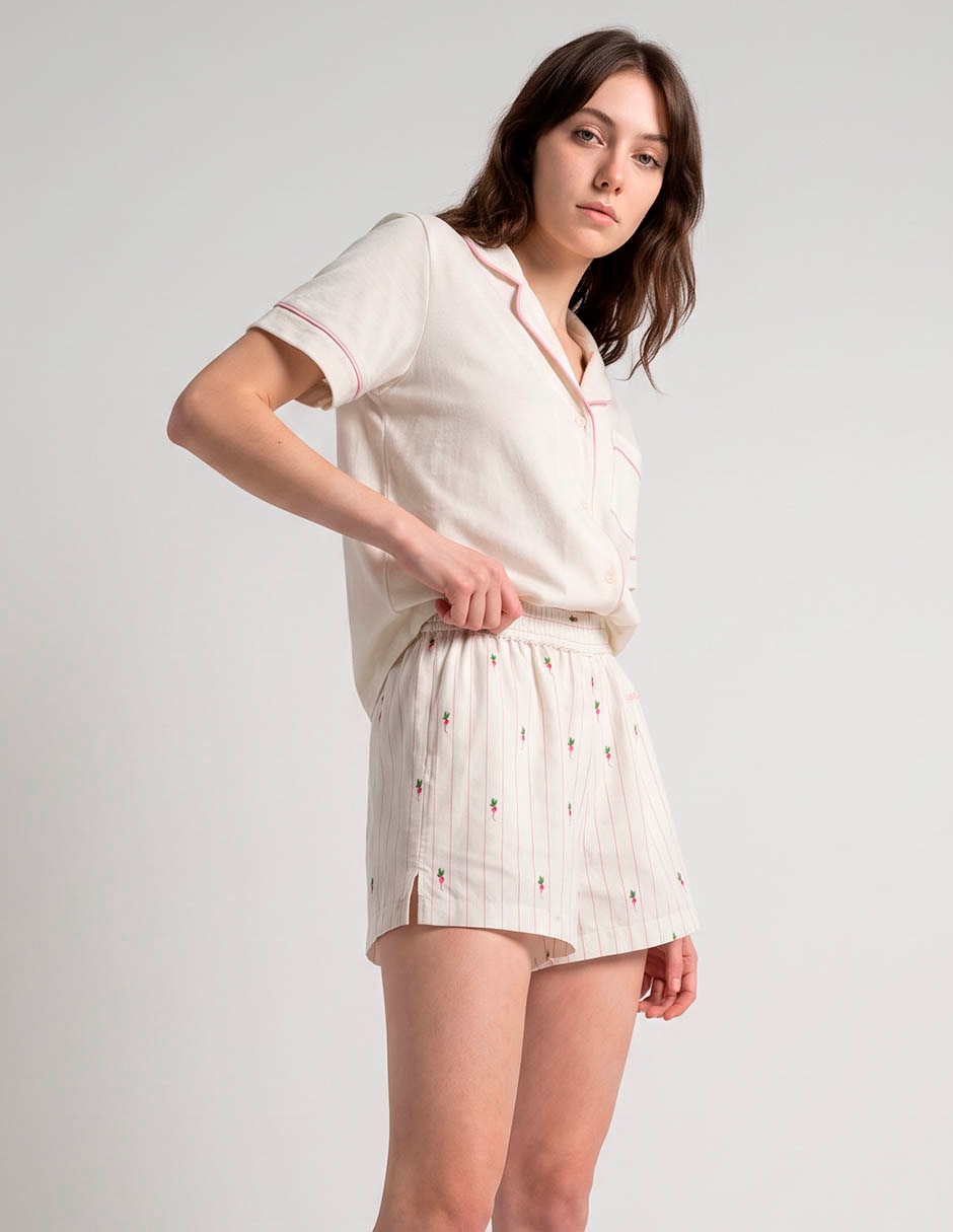 Short pijama de algodón para mujer Short pijama de algodón para mujer