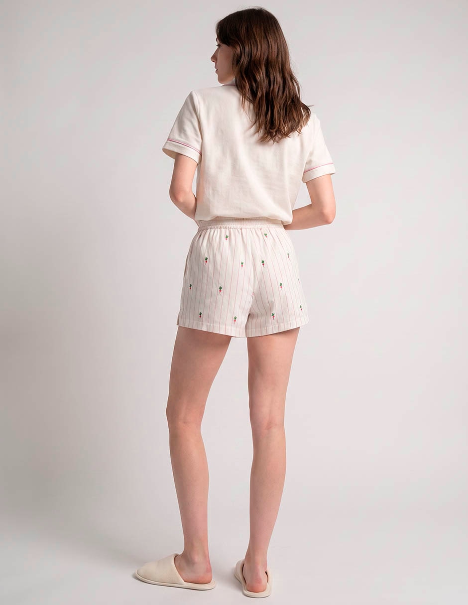Short pijama de algodón para mujer 2
