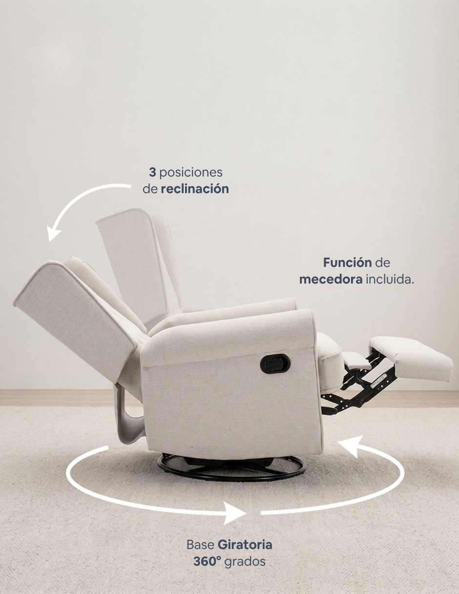 Mecedora Bloom de poliéster 2