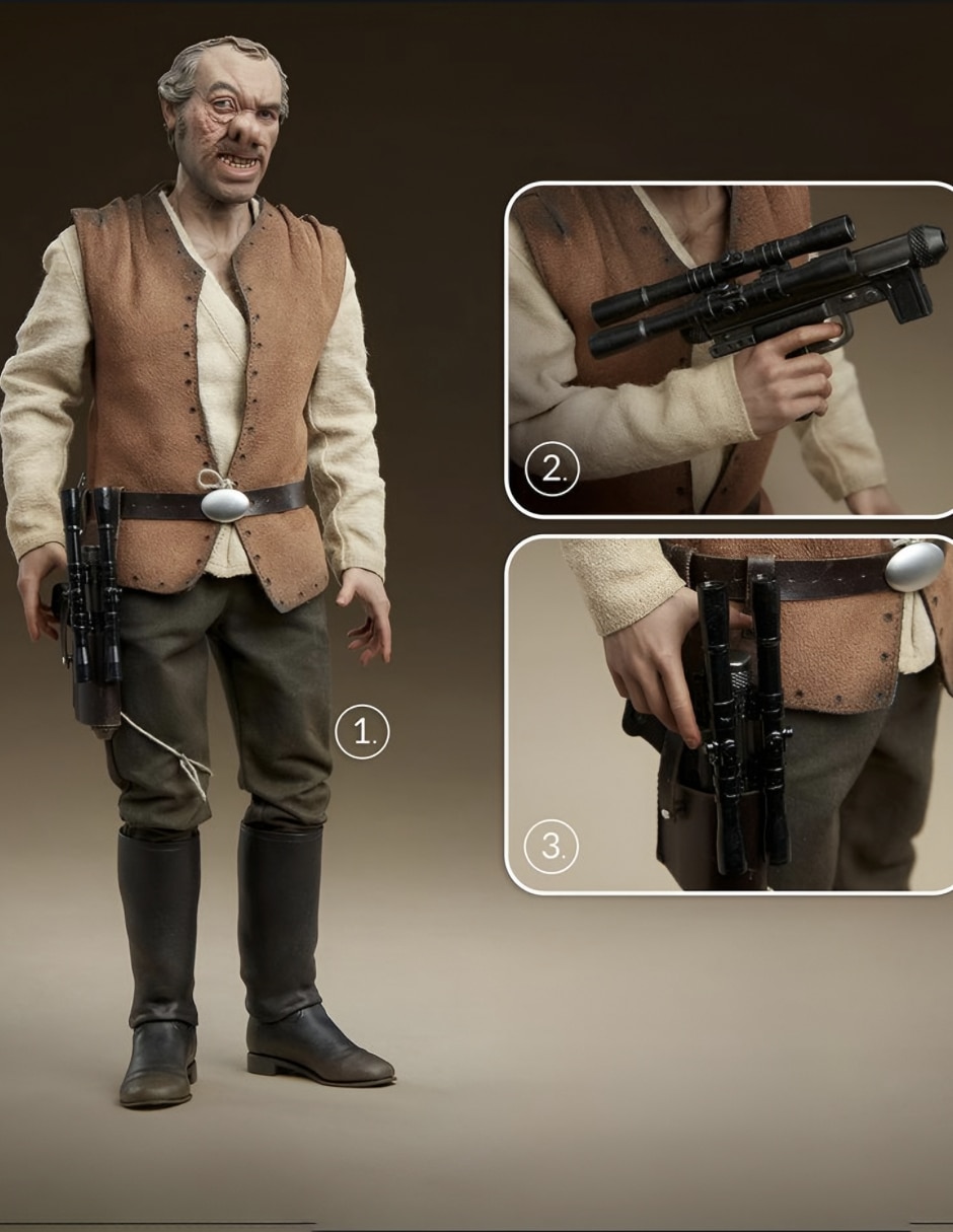 Figura de colección articulada Star Wars Episode IV: A New Hope limitada Sideshow