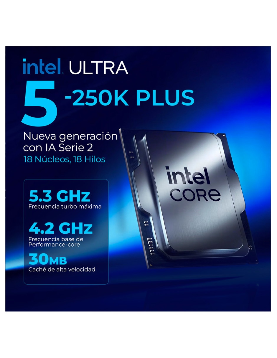 Computadora gamer Xtreme PC Gaming XTPCU516GB55060MCHB 27 pulgadas Full HD Intel Core Ultra 5 NVIDIA GeForce RTX 5060 16 GB RAM 1 TB SSD