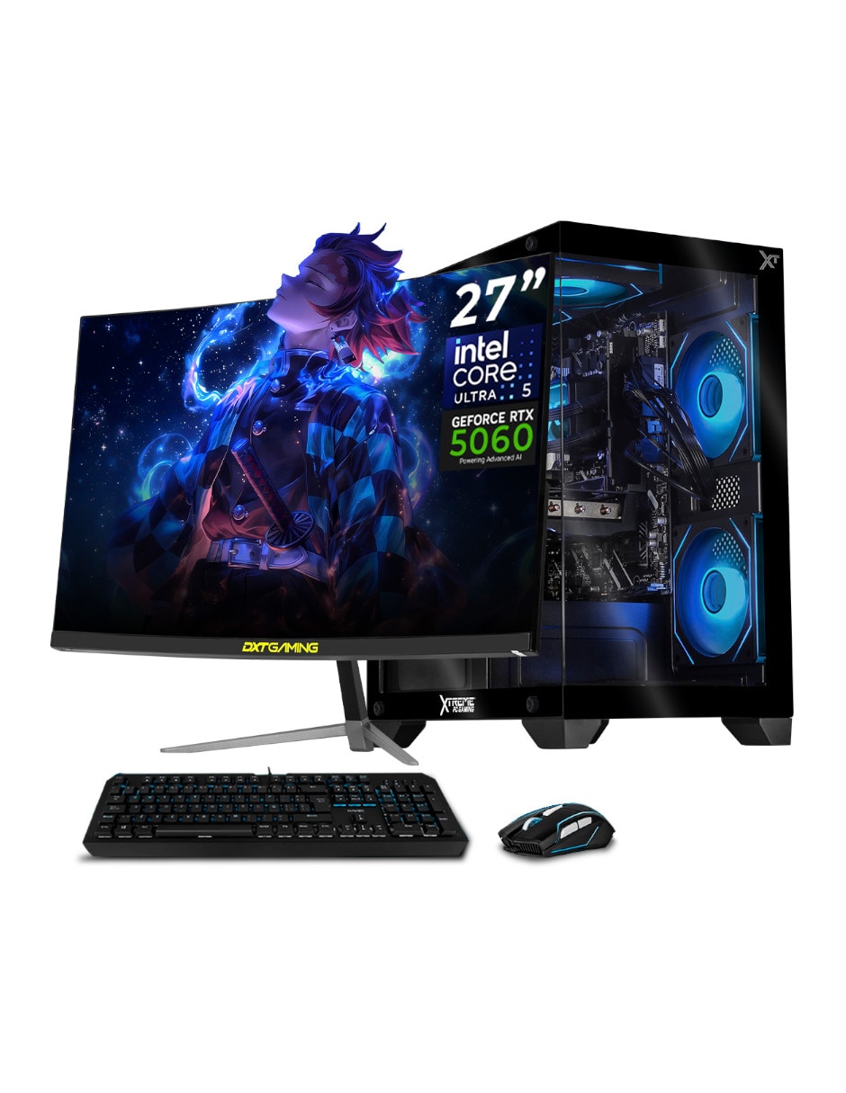 Computadora gamer Xtreme PC Gaming XTPCU516GB55060MCHB 27 pulgadas Full HD Intel Core Ultra 5 NVIDIA GeForce RTX 5060 16 GB RAM 1 TB SSD