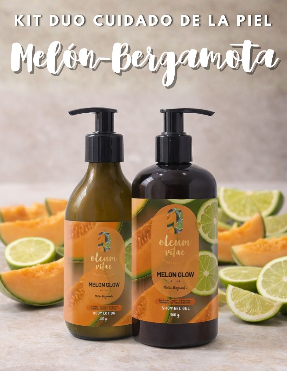 Kit tratamiento para cuerpo Melón Glow Crema y Jabón Corporal Melon Bergamota Oleum Vitae