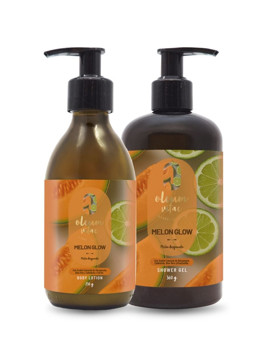 Kit tratamiento para cuerpo Melón Glow Crema y Jabón Corporal Melon Bergamota