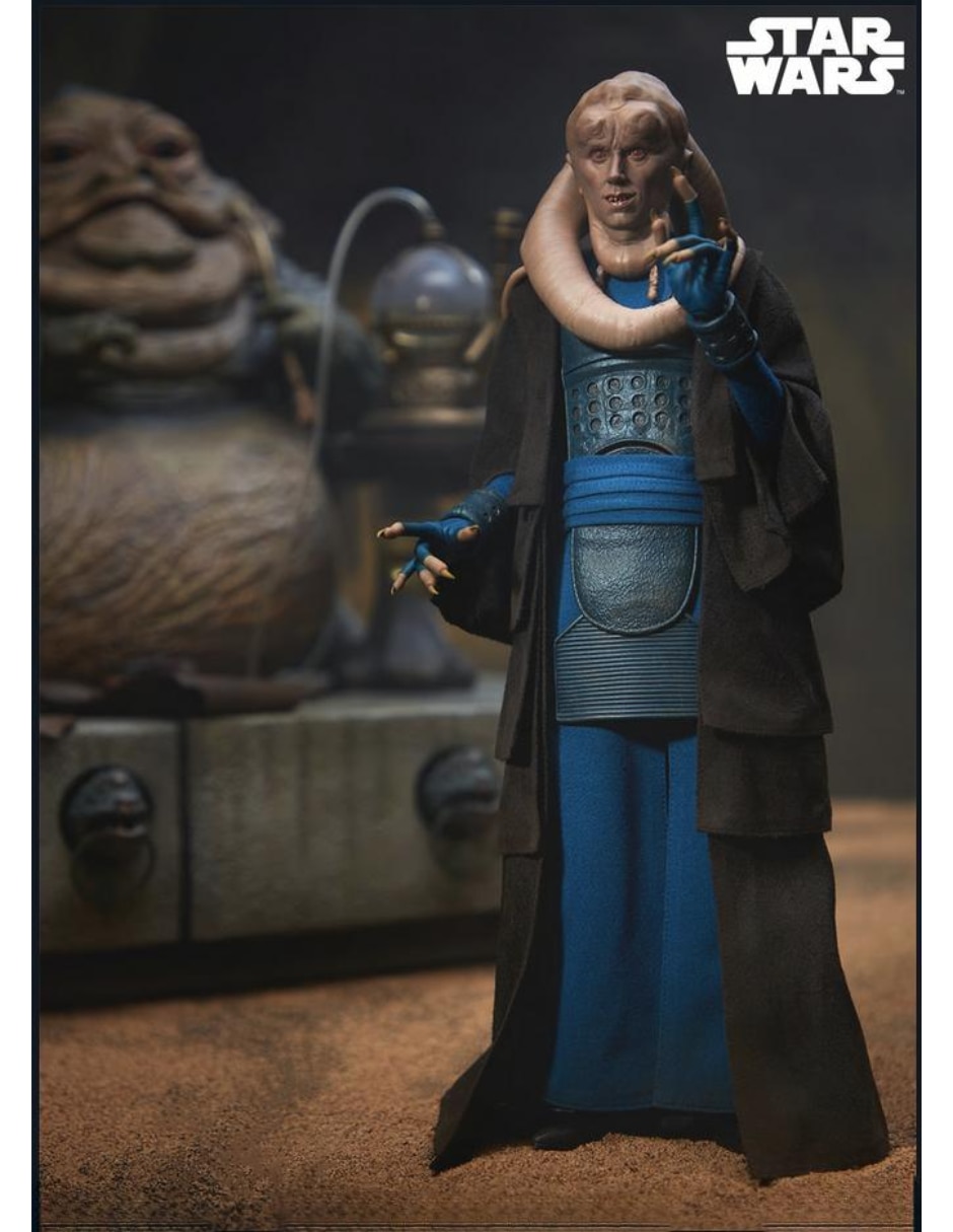 Figura de colección articulada Star Wars Episode IV: A New Hope Bib Fortuna limitada Sideshow