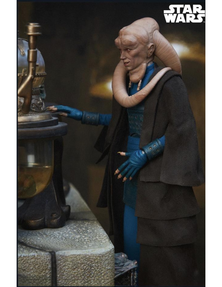 Figura de colección articulada Star Wars Episode IV: A New Hope Bib Fortuna limitada Sideshow