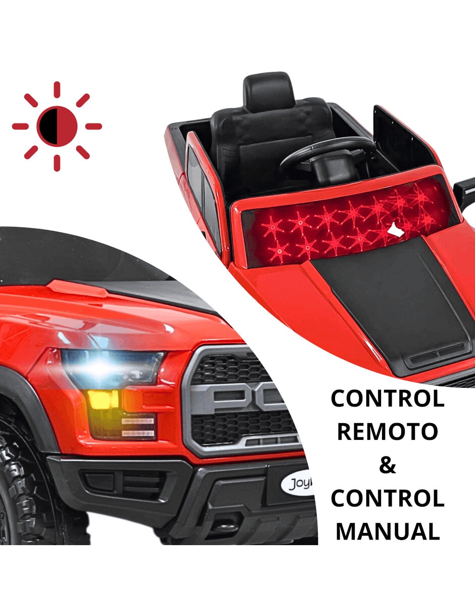Montable trol remoto camioneta control remoto bluetooth luces sonidos de recargable 2