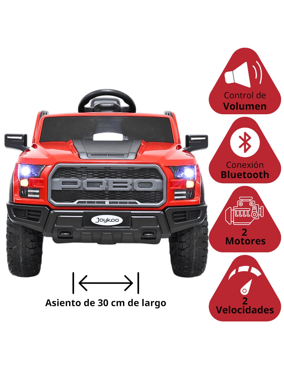 Montable trol remoto camioneta control remoto bluetooth luces sonidos de recargable 4