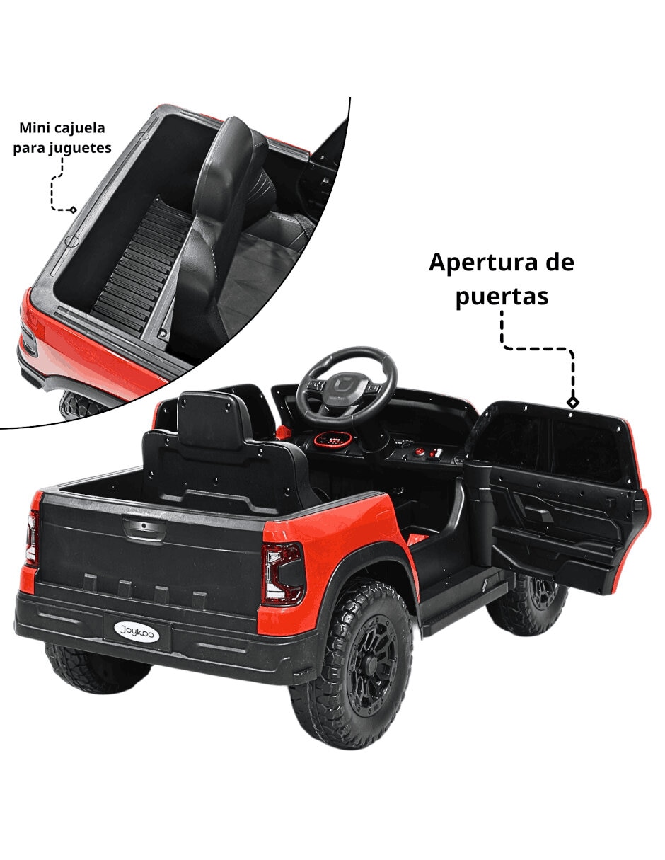 Montable trol remoto camioneta control remoto bluetooth luces sonidos de recargable 5