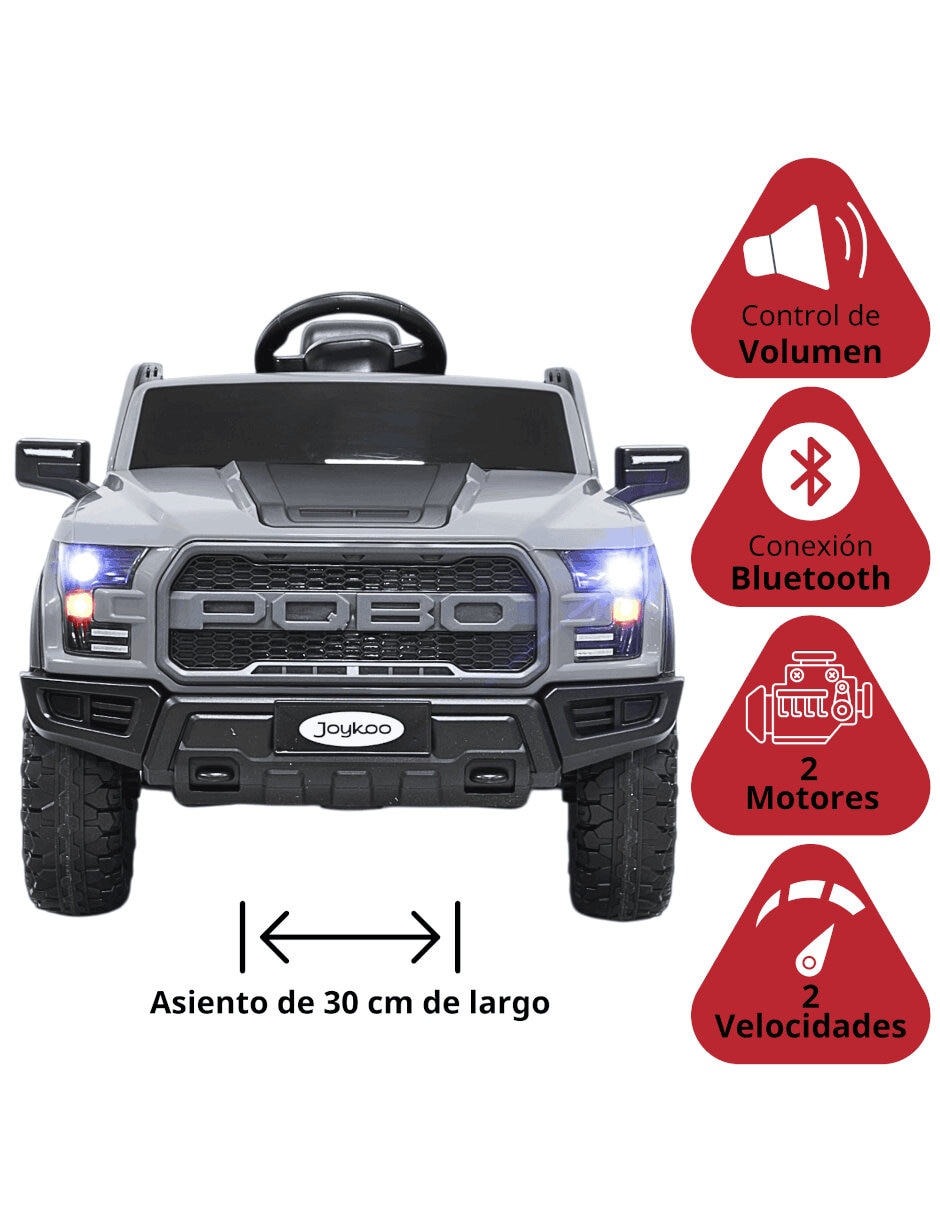 Montable trol remoto joykoo camioneta control remoto bluetooth luces sonidos de recargable