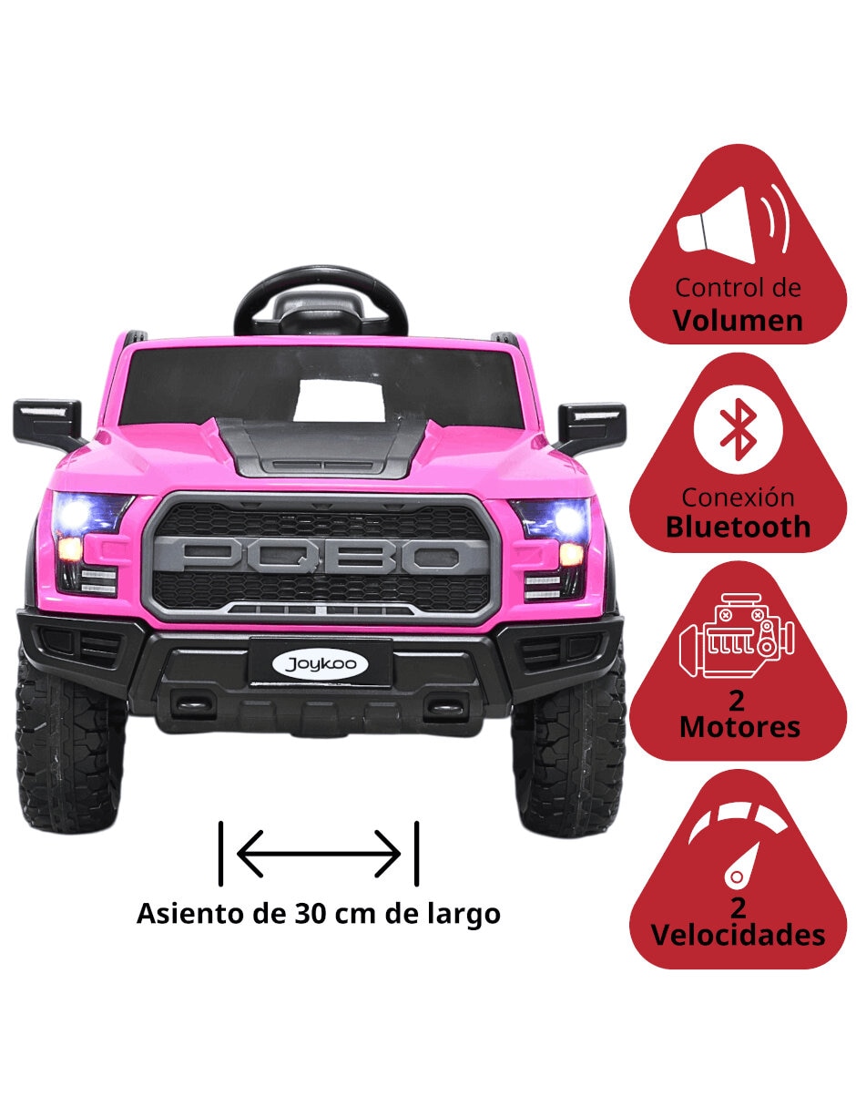 Montable trol remoto camioneta control remoto bluetooth luces sonidos de recargable 4