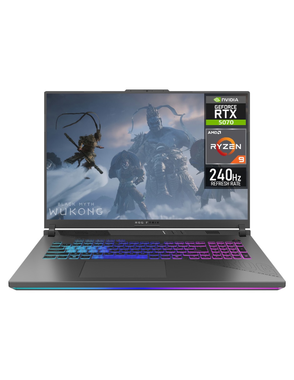 ASUS Laptop gamer ASUS ROG Strix G18 18 pulgadas QHD+ AMD Ryzen 9 NVIDIA GeForce RTX 5070 64 GB RAM 1 TB SSD